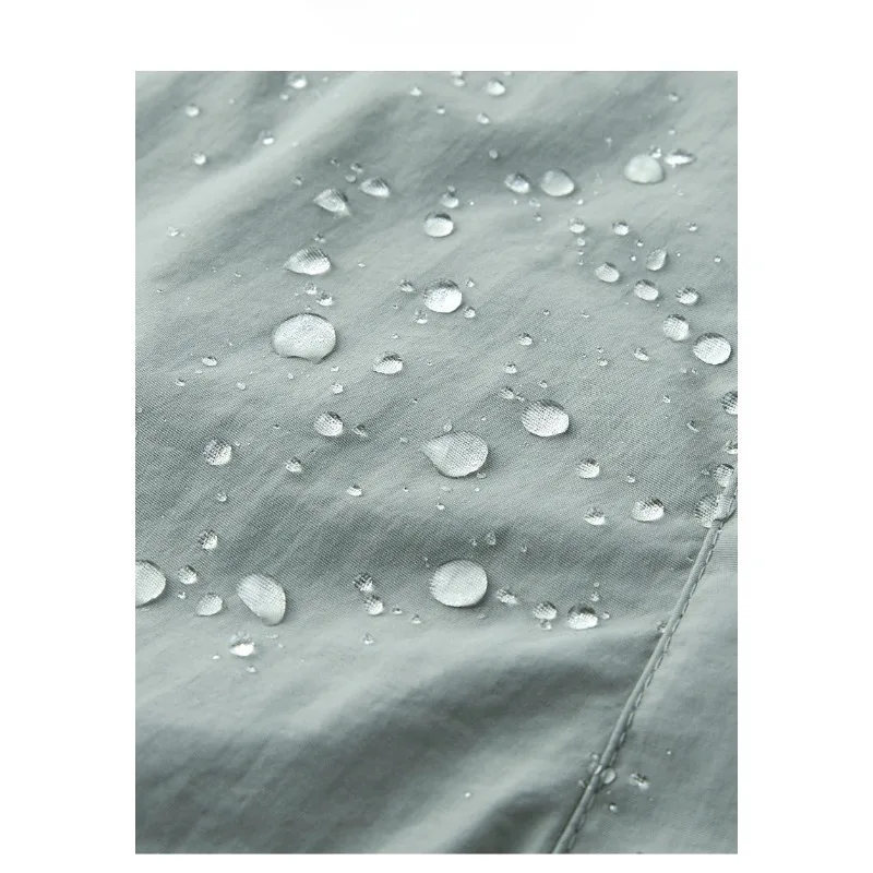 Vintage Bomber Jackets for Men's Spring Autumn Training Coat Vibe Wind Reflective Hooded Quick-drying Male Grayish Green Jackets - Image 4