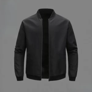 Latest Model Spring and Autumn New Baseball Collar Short Loose Solid Color Jackets Men's Business Casual Thin Coat Fashionable