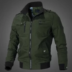 Jacket Men Fashion Casual Versatile and Comfortable Windbreaker Jacket Coat Men Autumn New Outwear Solid Stand Slim Jacket Mens