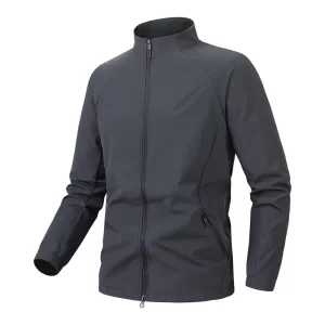 Sports Jacket Men's Spring, Autumn and Winter Casual Running Jacket Stand-up Collar Waterproof Windbreaker Outdoor Fitness Top