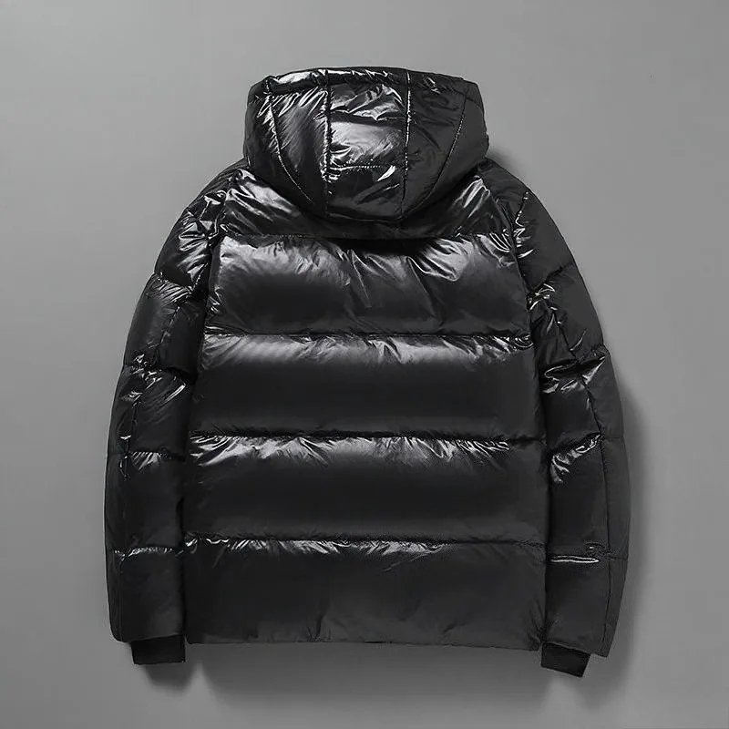 Men Winter Down Jacket Graphene Black Gold Jacket Casual Fashion Trend Versatile Brand New Classic Outdoor Couple Hooded Outwear - Image 5