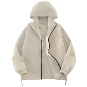 Jacket Coat Men Fashion High Quality Versatile Triple Proof Fabric Windproof Lightweight Hooded Jacket Oxford Fabric Windbreaker