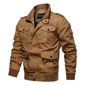 New Business Casual Jacke Man Winter Fleece Tactical Jacket Embroidery Windproof Multiple Pocket Outdoor versatile Workwear Coat