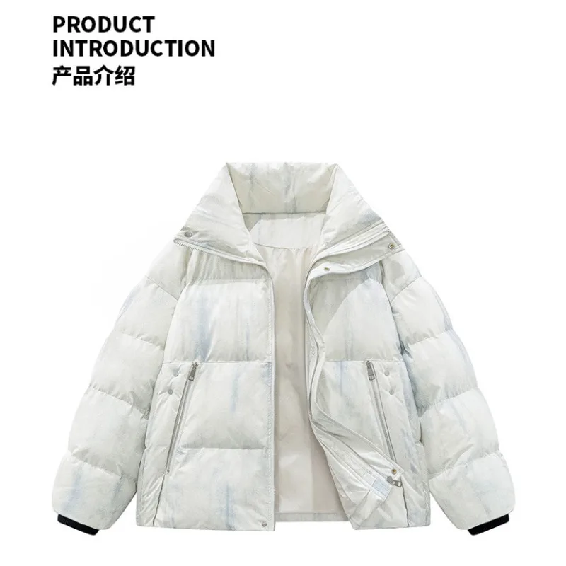 Multiple Sizes To Choose From Winter Bread Jackets, Men's Warm Wool-lined High-quality Padded Jackets, Urban Street Casual Wear - Image 6