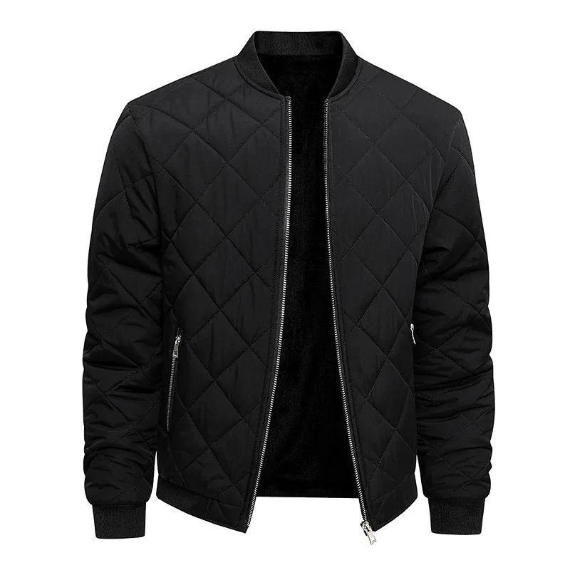 Multiple Sizes To Choose From Men's Jacket Coat Fleece Lined Casual Jacket for Men Slim Fit Winter Clothing ParkasThick Warm