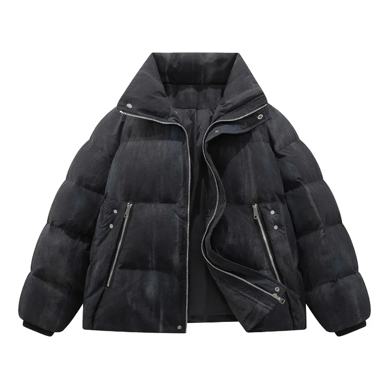 Multiple Sizes To Choose From Winter Bread Jackets, Men's Warm Wool-lined High-quality Padded Jackets, Urban Street Casual Wear - Image 3