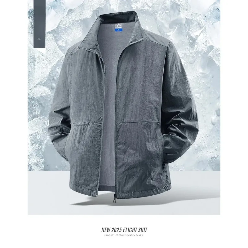 Men's Summer Skin Anti-UV Coats Plus Size Outdoor Breathable Quick Dry Suncreen Sun ProofMens Casual Jackets Clothing - Image 6