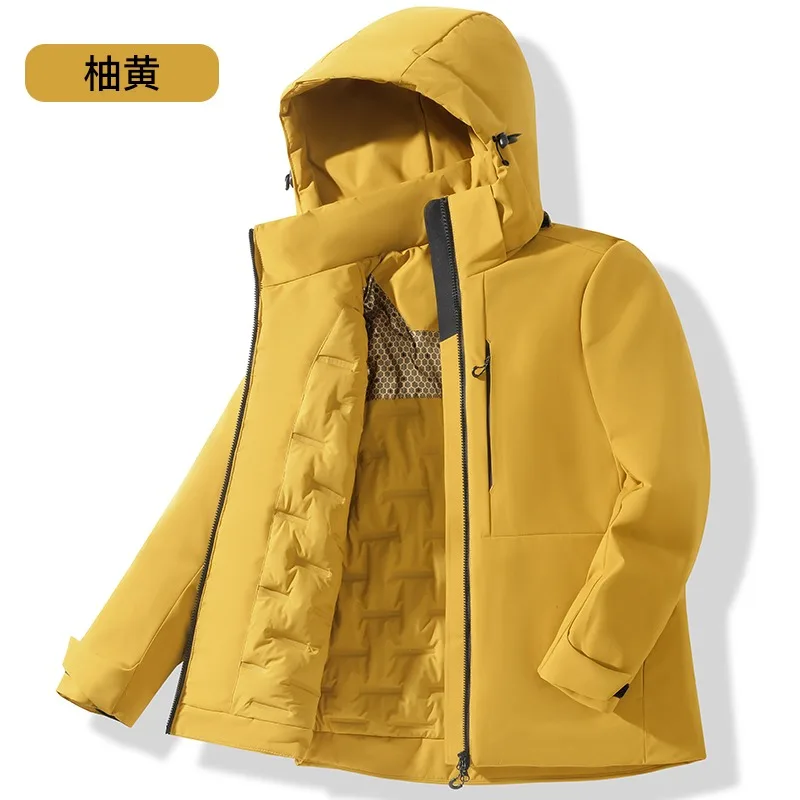 Unisex Waterproof Fleece Jacket Winter Windproof Thermal Windbreaker Fashion Versatile Men Hiking Camping Skiing Climbing Jacket - Image 5