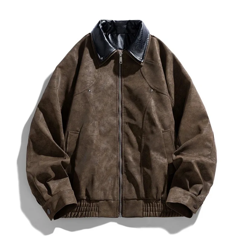 Men's Jacket Classic Turndown Collar Outdoor Hiking Windproof Coat Fashion Versatile Street Style Lightweight Spring Autumn Wear - Image 2