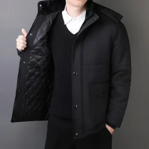 Multiple Sizes To Choose From, Winter New Jacket Men Thick Warm, Comfortable and Versatile, Waterproof Hooded Parka Windbreaker