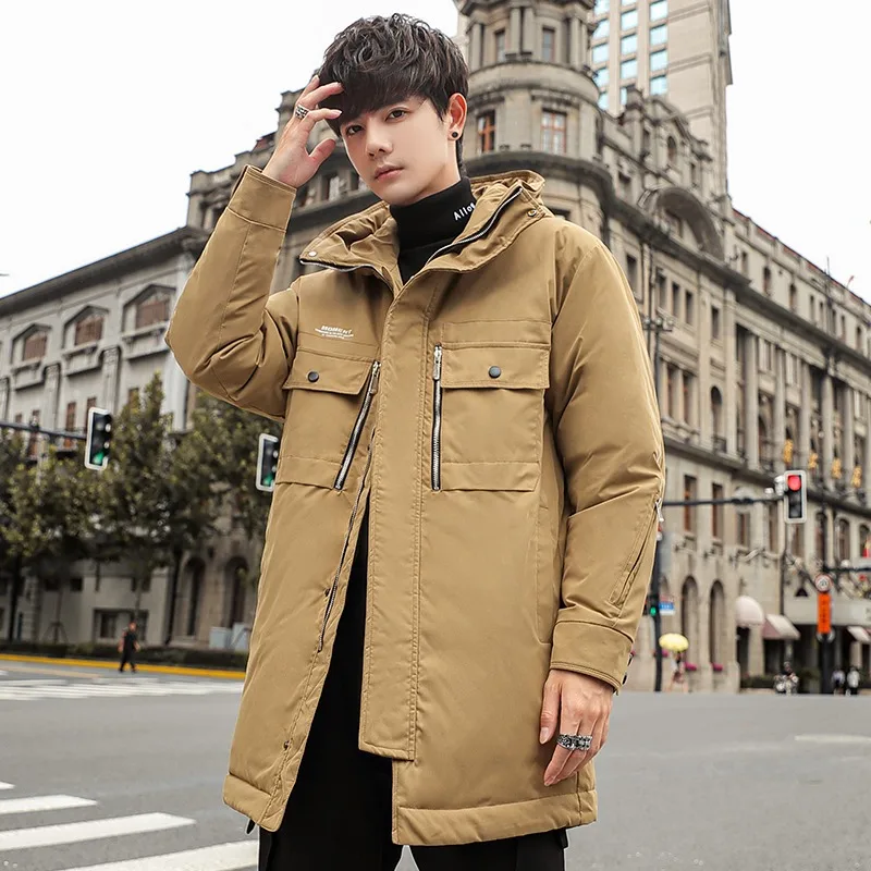 Latest Hooded Jacket for Autumn and Winter, Thick Down Jacket for Men, Short Length Warm and Casual Loose Fitting Cotton Jacket - Image 3