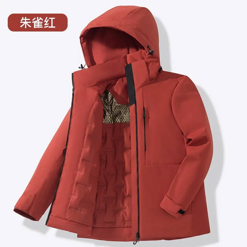 Unisex Waterproof Fleece Jacket Winter Windproof Thermal Windbreaker Fashion Versatile Men Hiking Camping Skiing Climbing Jacket - Image 4